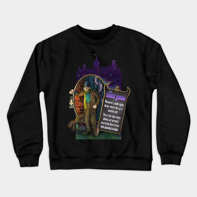 The Graveyard Caretaker Crewneck Sweatshirt by Rosado